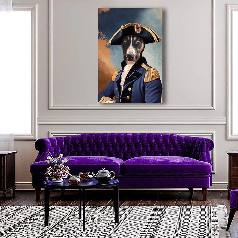 Noble Admiral Custom Pet Portrait